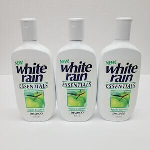 White Rain Essentials Collections Shampoo 1992 Apple Essence 11 Oz Lot Of 3 NOS